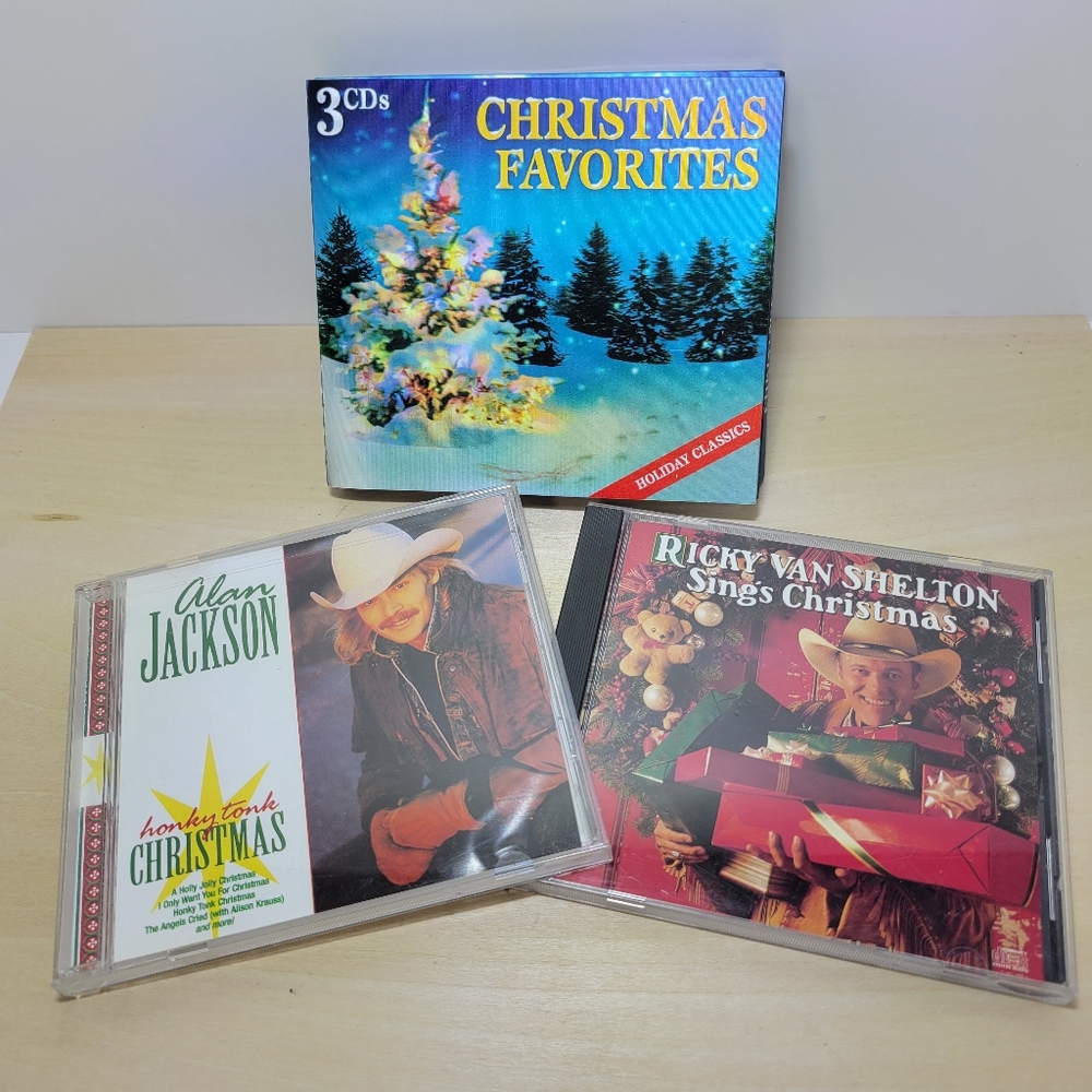 Christmas Music CD‎ Lot: Christmas Favorites, Alan Jackson, Ricky Van Shelton